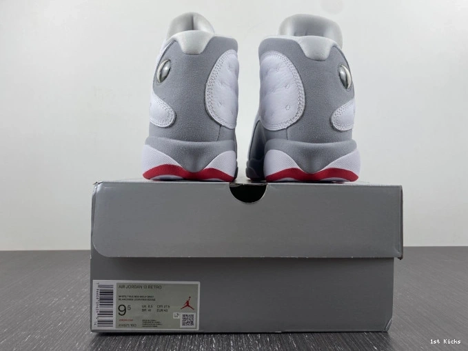 1st Kicks Shoes Grey 13 Air Jordan 414571-160 Wolf 0708